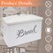 Better Kitchen Products Classic Metal Bread Box with Side Handles and Lid, Large Capacity 2 Bread Loaves, White 97503 - alternate 4